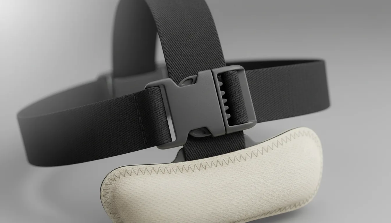 Detalle correa elástica de frontal