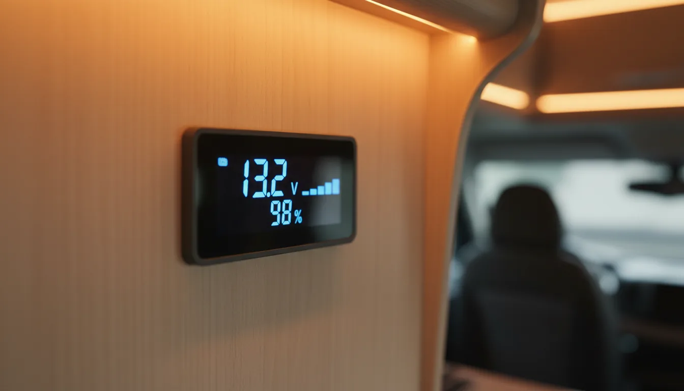 Monitor batería camper con consumo nevera
